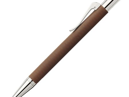 Graf Von Faber-Castell Guilloche Ball Pen - Cognac Brown Online now