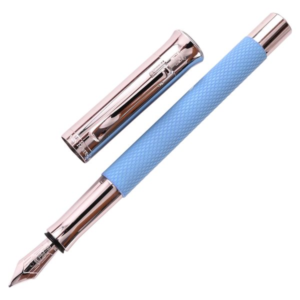 Graf Von Faber-Castell Guilloche Fountain Pen - Gulf Blue Supply