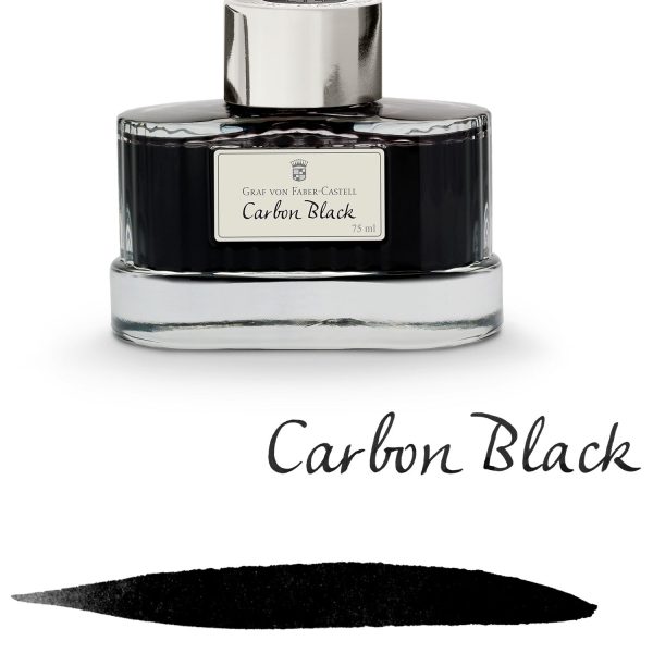 Graf Von Faber-Castell Carbon Black Ink Bottle - 75ml Online now