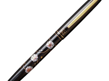 Wancher x Kuretake Kindai Maki-e Botanzakura Fountain Pen - Black GT Online Hot Sale