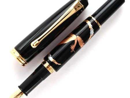 Wancher x Kuretake Yumeginga Kindai Maki-e Zuichou Houou Fountain Pen - Black GT For Cheap