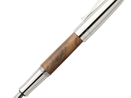 Graf Von Faber-Castell Magnum Fountain Pen - Caucasian Walnut Wood Online now