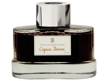 Graf Von Faber-Castell Cognac Brown Ink Bottle - 75ml For Discount